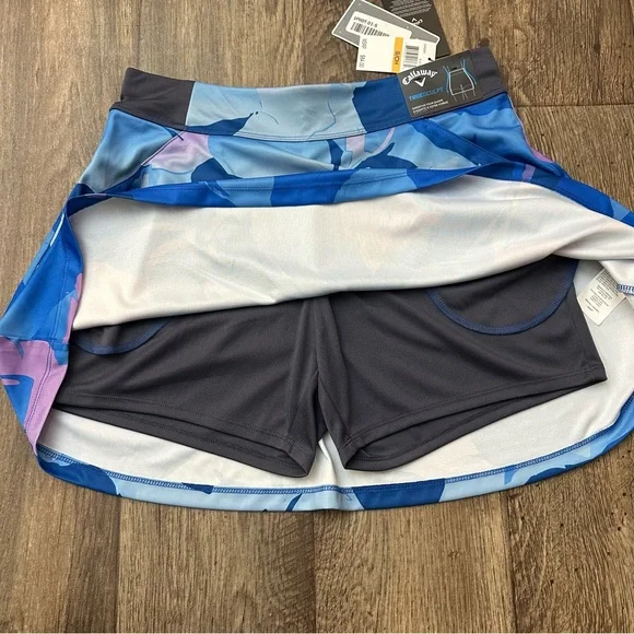$84 Callaway Opti-DRI Golf Tennis Skort Skirt Shorts Women’s Size S Blue - Picture 3 of 9